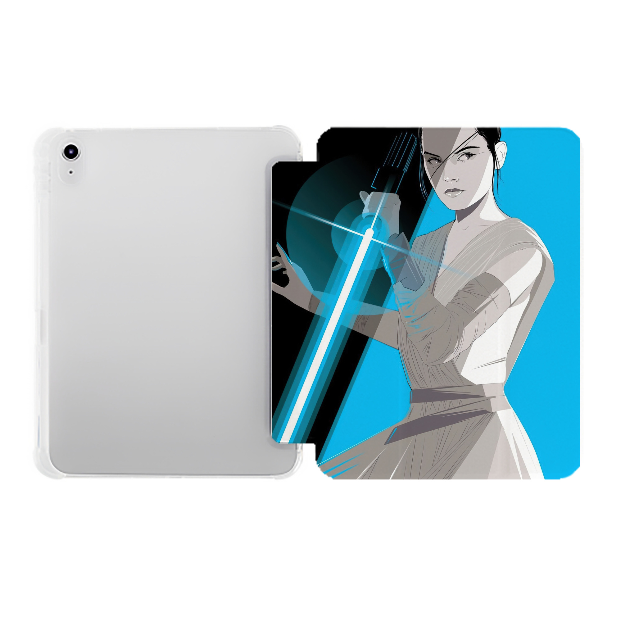 （画像用） スター・ウォーズ Star Wars IPad ケース ペン収納付き 三つ折りスタンド PUレザー×シリコン 対応機種9.5/10.5/10.9インチ